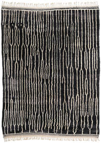 Berber Moroccan - Beni Ourain Sag 224X300 Autentični
 Moderni Ručno Uzlan Crna/Svjetlosiva (Vuna, Maroko)