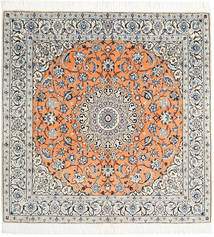 Nain 9La 러그 150X152 정품
 오리엔탈 수제 사각형 베이지/라이트 그레이 (울/실크, 페르시아/이란)