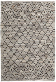 Kilim Ariana Szőnyeg 204X296 Modern Kézi Szövésű Világosszürke/Sötétszürke (Gyapjú, Afganisztán)