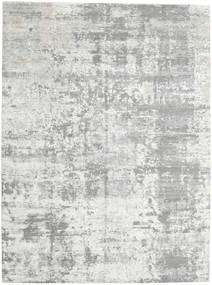 Damask Indo Rug 270X360 Authentic
 Modern Handknotted Light Grey/Beige Large (Wool/Bamboo Silk, India)