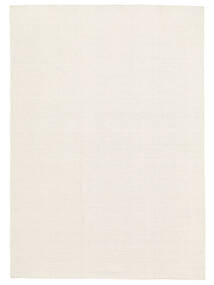 Kilim Loom - Blanc Écru Tapis 140X200 Moderne Tissé À La Main Beige (Laine, Inde)