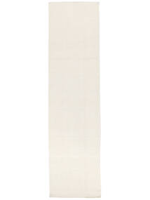 Kelim Loom - Valkea Matto 80X300 Moderni Käsinkudottu Käytävämatto Beige (Villa, Intia)