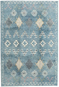 Zaurac - Secundário Tapete 200X300 Moderno Feito A Mão Azul Claro/Cinzento Claro (Lã, Índia)