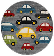 Cars Tapete 150X150 Moderno Quadrado Cinza Escuro/Preto ( Turquia)