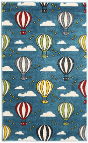 Balloons Tapete 100X160 Moderno Azul Escuro/Turquesa Escuro ( Turquia)