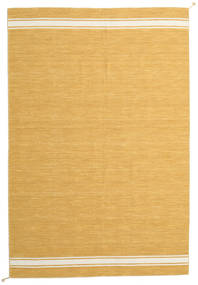 Ernst - Mustard/Off White Rug 200X300 Authentic
 Modern Handwoven Light Brown (Wool, India)