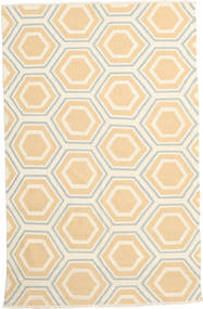 Kilim Moderno Tapete 156X242 Moderno Tecidos À Mão Bege/Bege Escuro (Lã, Índia)