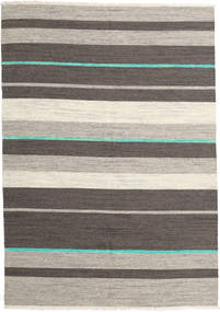 Kilim Modern Rug 170X239 Authentic
 Modern Handwoven Dark Grey/Light Grey (Wool, India)