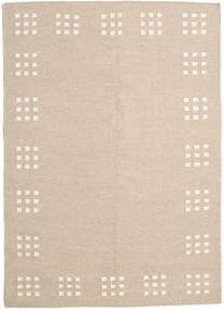 Kilim Modern Rug 140X200 Authentic
 Modern Handwoven Light Brown/Beige (Wool, India)