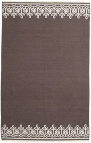 Kilim Modern Rug 155X244 Authentic
 Modern Handwoven Dark Brown/Light Grey (Wool, India)