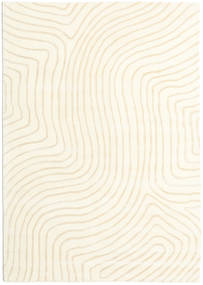 Woody - Bege Tapete 160X230 Moderno Bege (Lã, Índia)