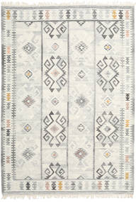 Mentra Tapete 200X300 Moderno Tecidos À Mão Bege Escuro/Bege/Cinzento Claro (Lã, Índia)