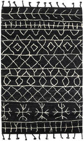 Moss Berber - Sort Tæppe 180X275 Ægte Moderne Håndknyttet Sort (Uld, Indien)