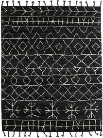 Moss Berber - Czarny Dywan 240X300 Nowoczesny Tkany Ręcznie Czarny/Ciemnoszary (Wełna, Indie)