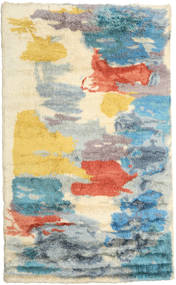 Handknotted Berber 55-60Mm Tapete 187X284 Moderno Feito A Mão Cinzento Claro/Bege (Lã, Índia)