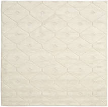 Romby - Off-흰색 러그 200X200 정품
 모던 수제 사각형 베이지/다크 베이지 (울, 인도)