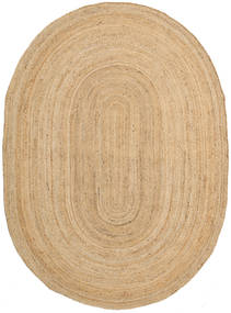 Frida Oval - Natural Rug 160X230 Authentic
 Modern Handwoven Light Brown/Dark Beige ( India)