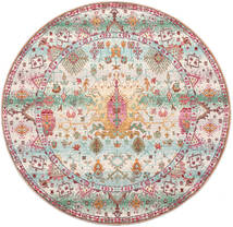 Avanti Tapete Ø 200 Moderno Redondo Cinzento Claro/Luz Rosa ( Turquia)