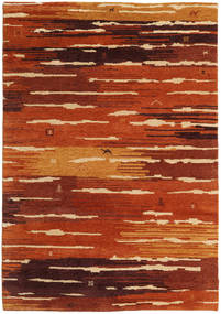 Gabbeh Indo Tapete 169X242 Moderno Feito A Mão Castanho Alaranjado/Vermelho Escuro (Lã, Índia)