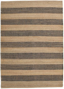 Jute Tapete 160X230 Moderno Tecidos À Mão Castanho Claro/Cinza Escuro ( Índia)