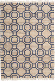 Jute Tapete 160X230 Moderno Tecidos À Mão Castanho Claro/Cinza Escuro ( Índia)