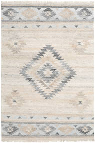 Pet Yarn Kilim Szőnyeg 160X230 Modern Kézi Szövésű Világosszürke/Bézs ( India)