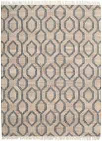 Jute Tapete 160X230 Moderno Tecidos À Mão Castanho Claro/Cinza Escuro ( Índia)