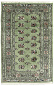 Paquistão Bucara 2Ply Tapete 123X186 Oriental Feito A Mão Cinza Escuro/Verde Azeitona (Lã, Paquistão)