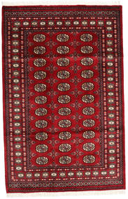 Paquistão Bucara 2Ply Tapete 125X193 Oriental Feito A Mão Vermelho Escuro/Vermelho (Lã, Paquistão)