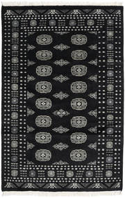 Pakistan Bokhara 2Ply Rug 122X188 Authentic
 Oriental Handknotted Black/Dark Grey (Wool, Pakistan)