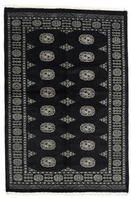 Paquistão Bucara 2Ply Tapete 134X202 Oriental Feito A Mão Preto/Cinza Escuro (Lã, Paquistão)