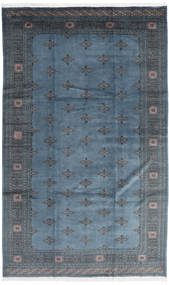 Paquistão Bucara 3Ply Tapete 199X333 Oriental Feito A Mão Azul Escuro/Azul (Lã, Paquistão)