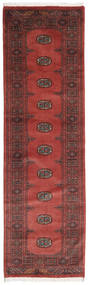 Pakistan Bokhara 3Ply Rug 78X260 Authentic
 Oriental Handknotted Hallway Runner
 Dark Red/Brown (Wool, Pakistan)