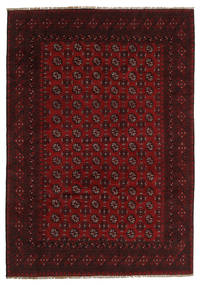 Afghan Rug 199X284 Authentic
 Oriental Handknotted Dark Brown/Dark Red (Wool, Afghanistan)