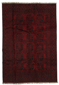 Afghan Rug 194X279 Authentic
 Oriental Handknotted Dark Brown/Dark Red (Wool, Afghanistan)