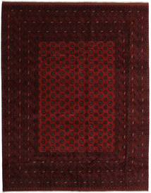 Afegão Tapete 305X384 Oriental Feito A Mão Castanho Escuro/Vermelho Escuro Grande (Lã, Afeganistão)