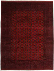 Afegão Tapete 313X398 Oriental Feito A Mão Castanho Escuro/Vermelho Escuro Grande (Lã, Afeganistão)