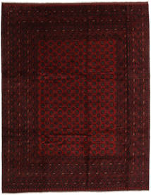 Afegão Tapete 306X384 Oriental Feito A Mão Castanho Escuro/Vermelho Escuro Grande (Lã, Afeganistão)