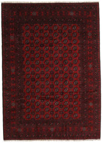 Afghan Rug 202X284 Authentic
 Oriental Handknotted Dark Brown/Dark Red (Wool, Afghanistan)