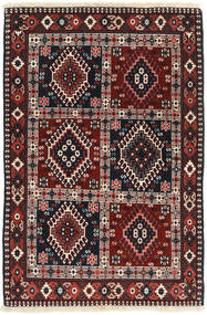 Yalameh Tapete 84X125 Oriental Feito A Mão Vermelho Escuro/Castanho (Lã, Pérsia/Irão)