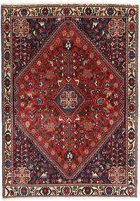 Abadeh Rug 104X148 Authentic Oriental Handknotted Dark Red/Black (Wool, Persia/Iran)