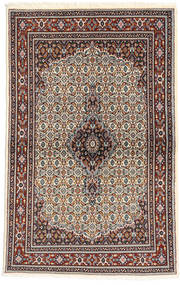 Moud Tapete 95X150 Oriental Feito A Mão Azul Escuro/Castanho Claro (Lã/Seda, Pérsia/Irão)