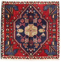Qashqai Rug 60X62 Authentic
 Oriental Handknotted Square Dark Purple/Dark Red (Wool, Persia/Iran)