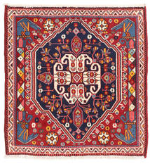 Qashqai Rug 58X60 Authentic
 Oriental Handknotted Square Dark Red/Dark Purple (Wool, Persia/Iran)