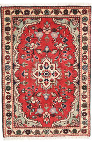 Hamadan Rug 62X90 Authentic
 Oriental Handknotted Dark Brown/Dark Beige (Wool, Persia/Iran)