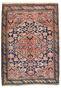 Ardabil Tapete 67X95 Oriental Feito A Mão Porpora Escuro/Cinzento Claro (Lã, Pérsia/Irão)