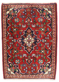 Kashan Tapete 62X87 Oriental Feito A Mão Porpora Escuro/Castanho Alaranjado (Lã, Pérsia/Irão)