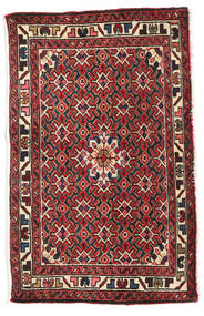 Ardabil Tapete 60X94 Oriental Feito A Mão Preto/Vermelho Escuro (Lã, Pérsia/Irão)