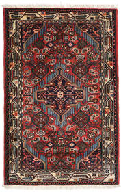 Asadabad Rug 80X127 Authentic
 Oriental Handknotted Black/Dark Blue (Wool, Persia/Iran)