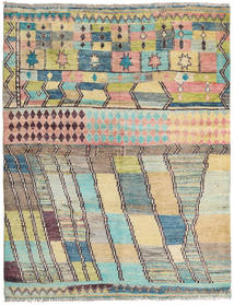 Barchi/Moroccan Berber - Afganistan Rug 148X190 Authentic
 Modern Handknotted Dark Beige/Dark Blue (Wool, Afghanistan)